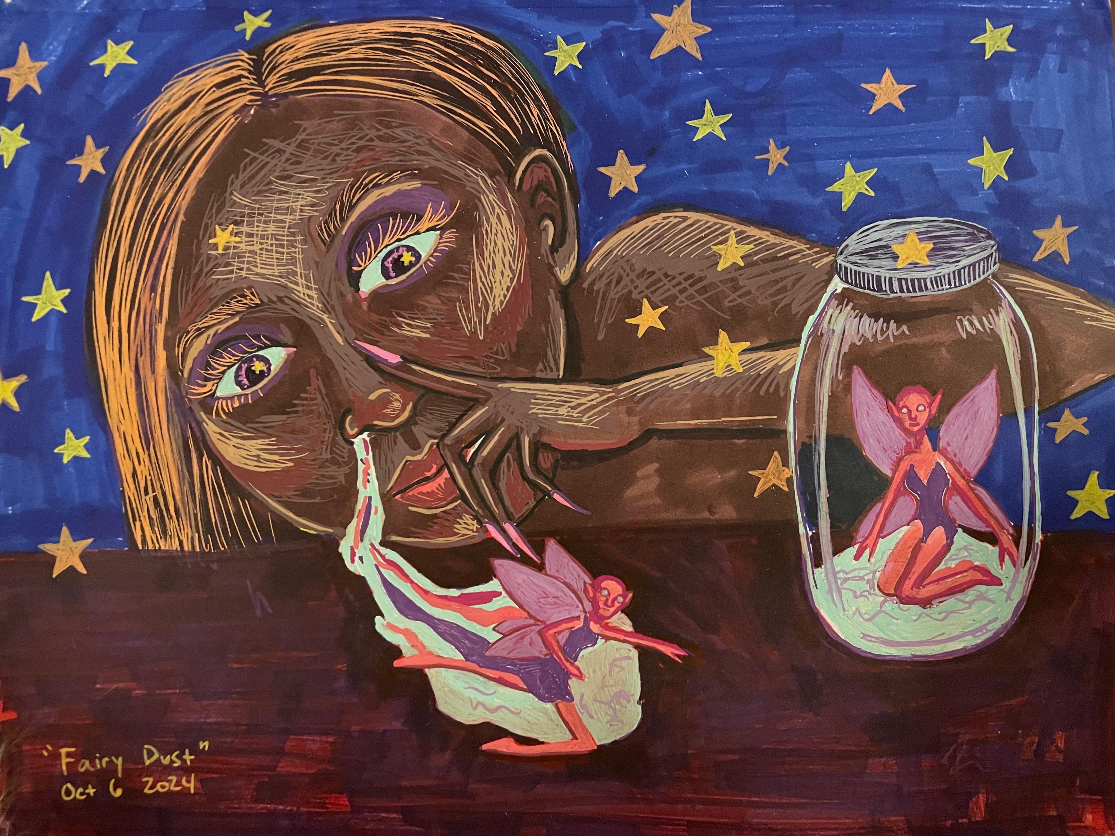 Artwork by Sel Tasteme titled Fairy Dust.