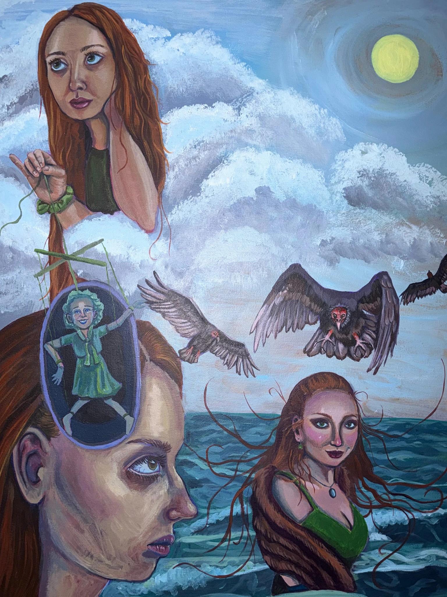 Artwork by Sel Tasteme titled Me to Me to Me.