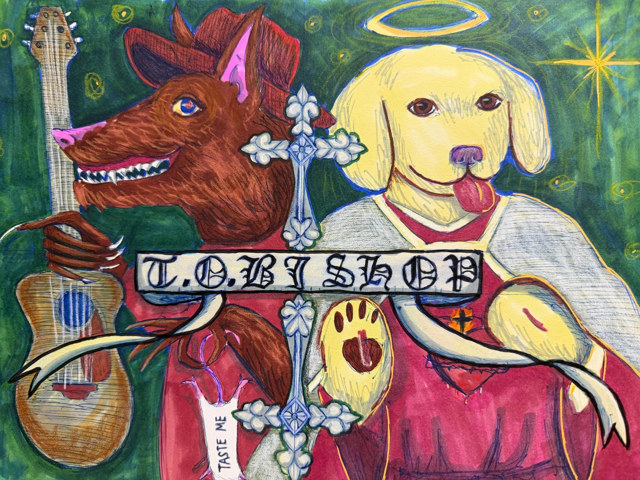 Artwork by Sel Tasteme titled Bad Dog Good Dog.